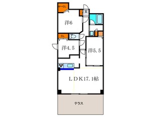 GrandEterna京大正門前の物件間取画像